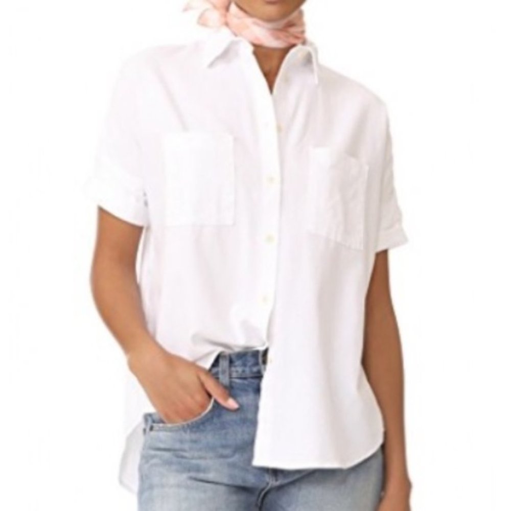Madewell Cotton Courier Shirt Womens XS White